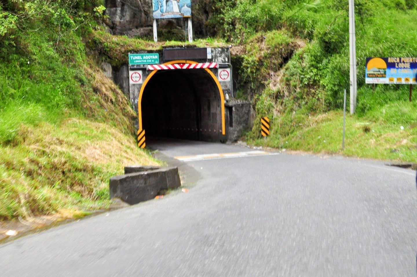 The dark tunnel entrance