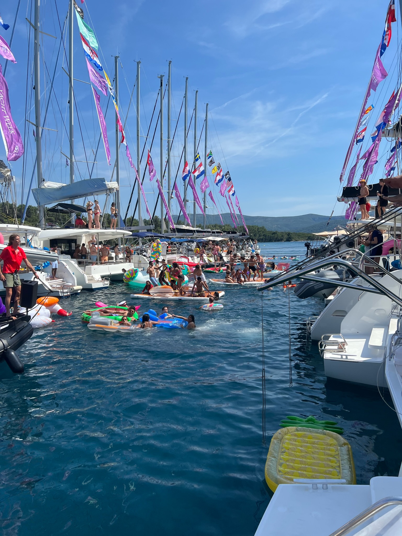 Regatta formation sailing